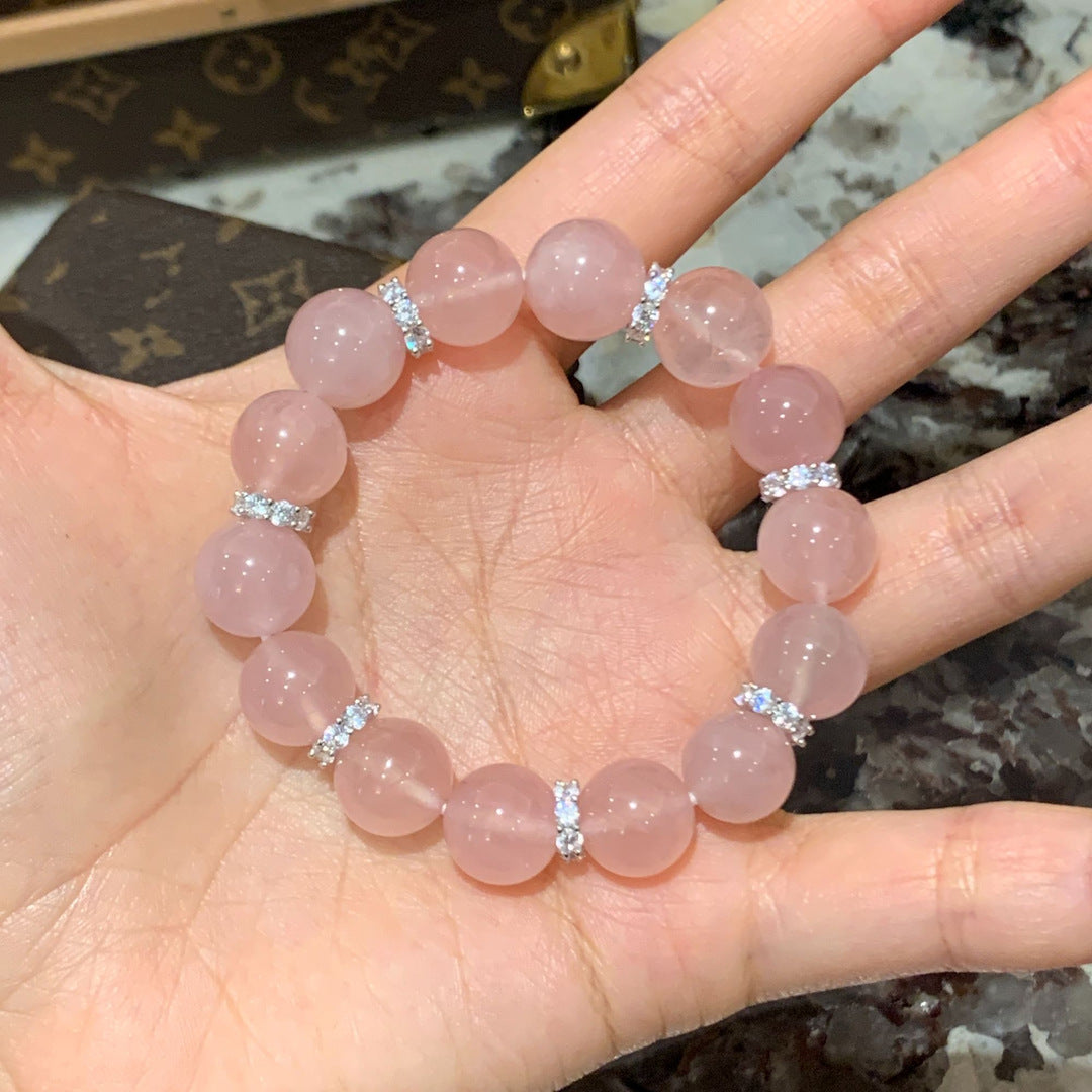 Madagascar Rose Quartz Bracelet | Premium 11mm Crystal Love Jewelry