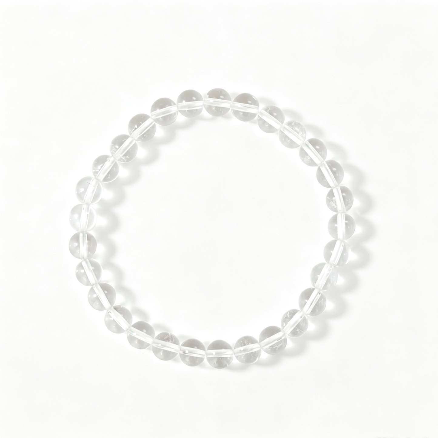 Natural Brazilian White Crystal Bracelet